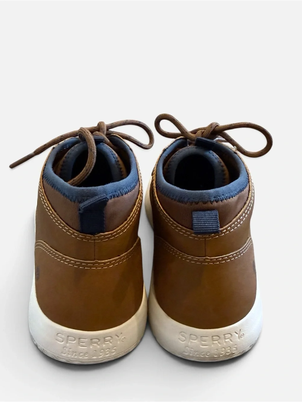 Boys Sperry Brown Lace-Up Chukka Sneakers